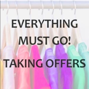Everything must go!! Open to all offers 🎉